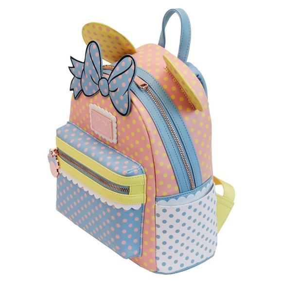 Loungefly Disney Minnie Pastel Color Block Dots Mini Backpack main image 6